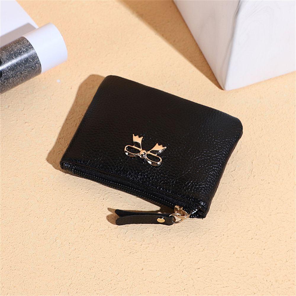 Bóp Da PU Mini Khóa Kéo Đựng Tiền Xu Hiệu Kat1