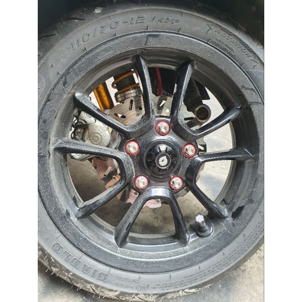 Chụp mâm marus chính hãng lắp cho mâm trước vespa