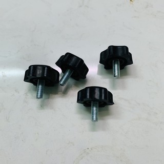 Combo 20 đế nhựa tăng giảm M6 dài 1,5cm dùng trong nút chân bàn trà, bàn sofa, bàn ghế gia đình.