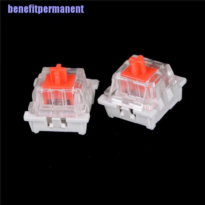Benefitpermanent✹★ Set 10 Công Tắc Bàn Phím Cơ Màu Đỏ Chuyên Dụng Cho Cherry Mx