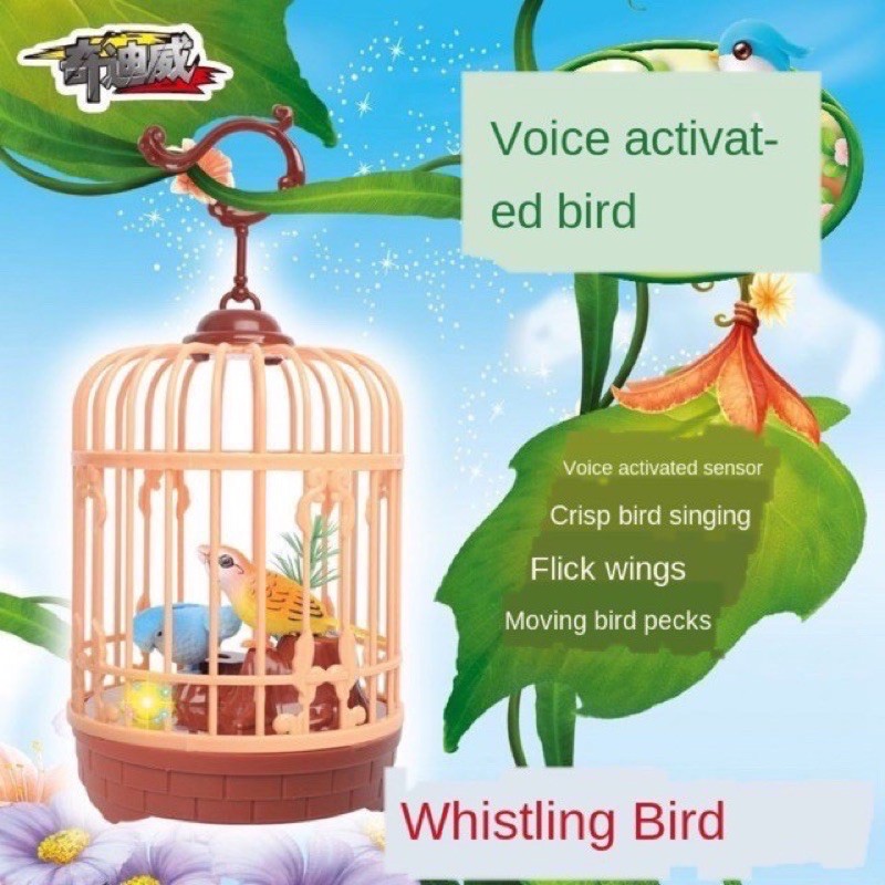 Đồ Chơi Lồng Chim Hót Chào Khách Có Đèn Dành Cho Bé