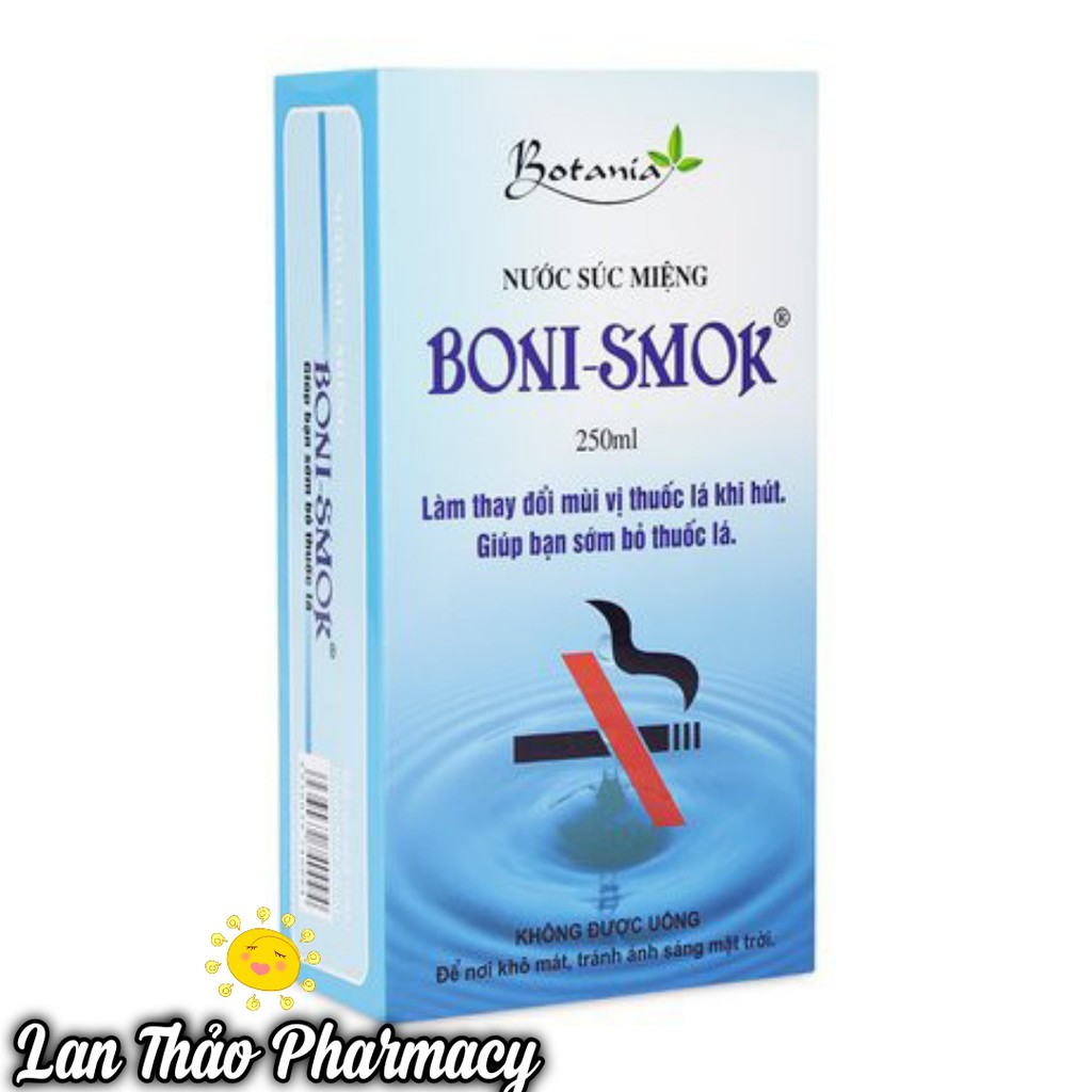 NƯỚC SÚC MIỆNG CAI THUỐC LÁ BONISMOK CHÍNH HÃNG GIÁ TỐT