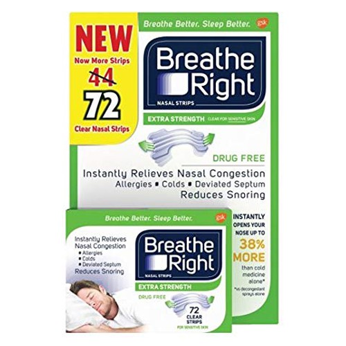 Breathe Right Nasal Strips Extra, 72 miếng