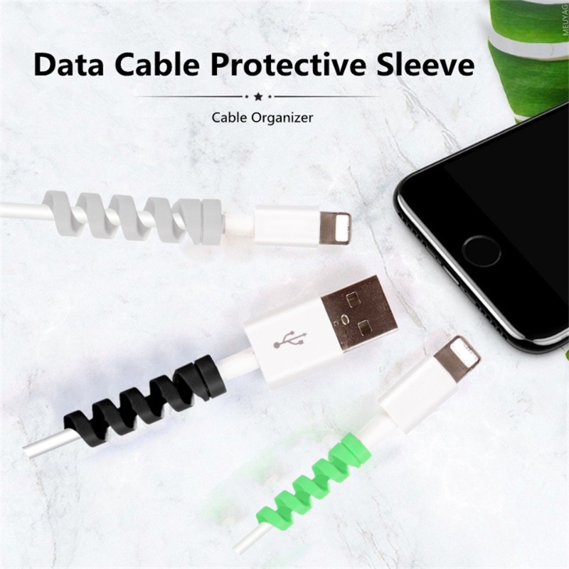 Set 5 phụ kiện bảo vệ dây cáp cao cấp màu sắc ngẫu nhiên