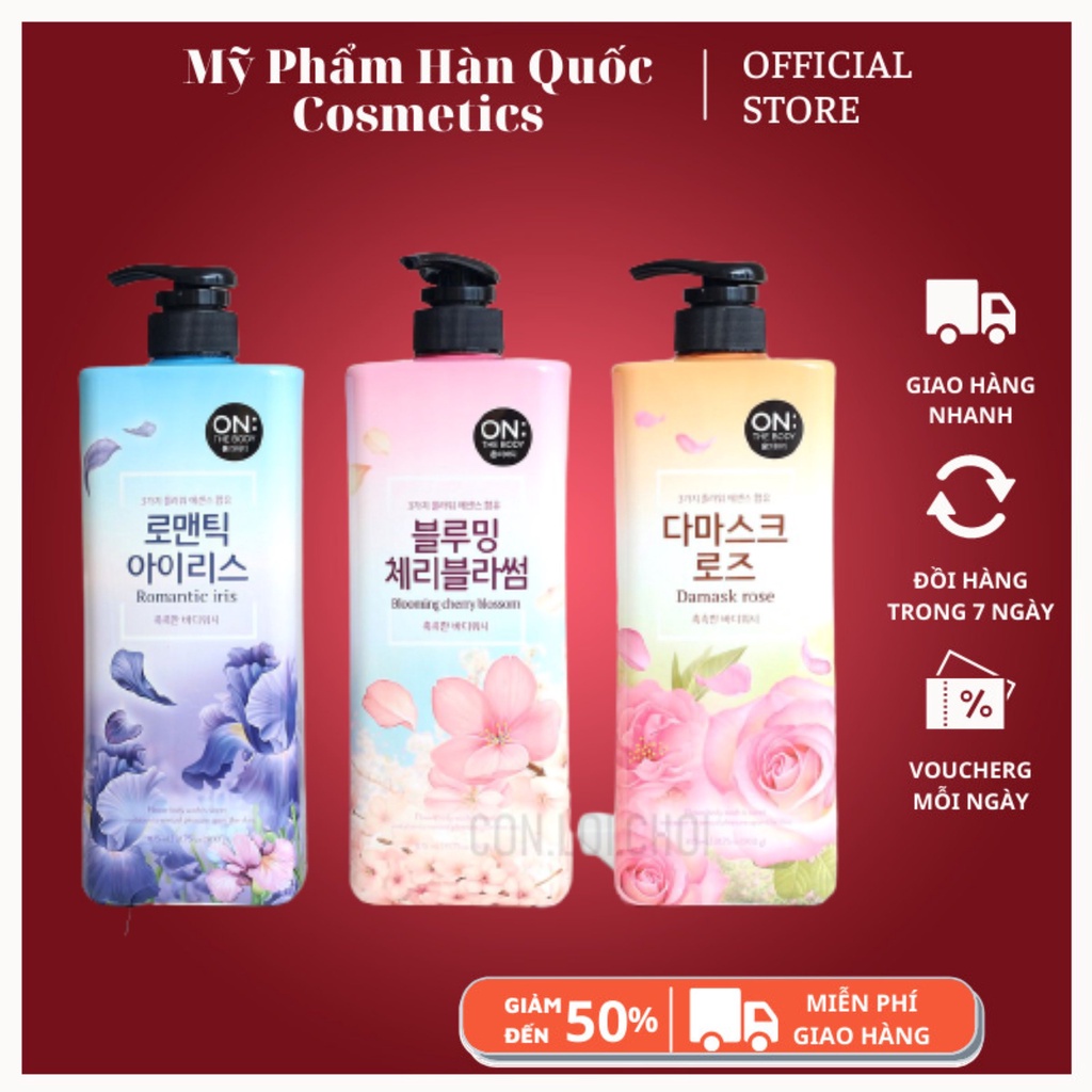 Sữa Tắm Trắng Da On The Body / 𝘍𝘳𝘦𝘦𝘴𝘩𝘪𝘱 / Sữa Tắm Giành Cho Nữ Perfume Sweet Love Body Wash 900ml Chuẩn Hàn Quốc