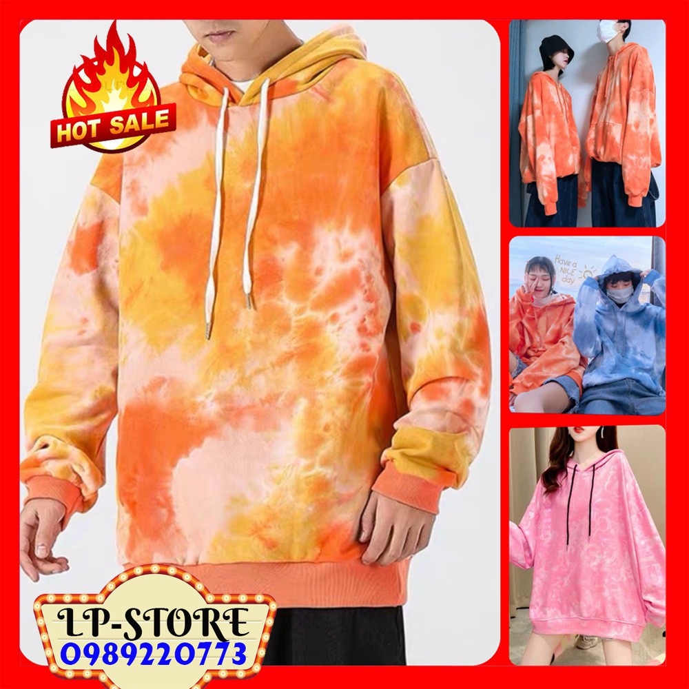 ÁO HOODIE - ÁO KHOÁC NỈ NGOẠI LOANG MÀU ( KÈM ẢNH THẬT )