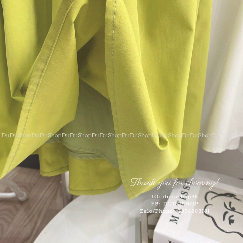 Váy thô babydoll viền bèo siêu xinh tông màu hot trend ảnh thật sàn