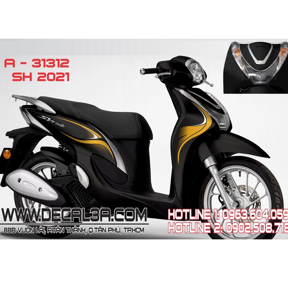 Tem SH MODE 2021 tem chỉ