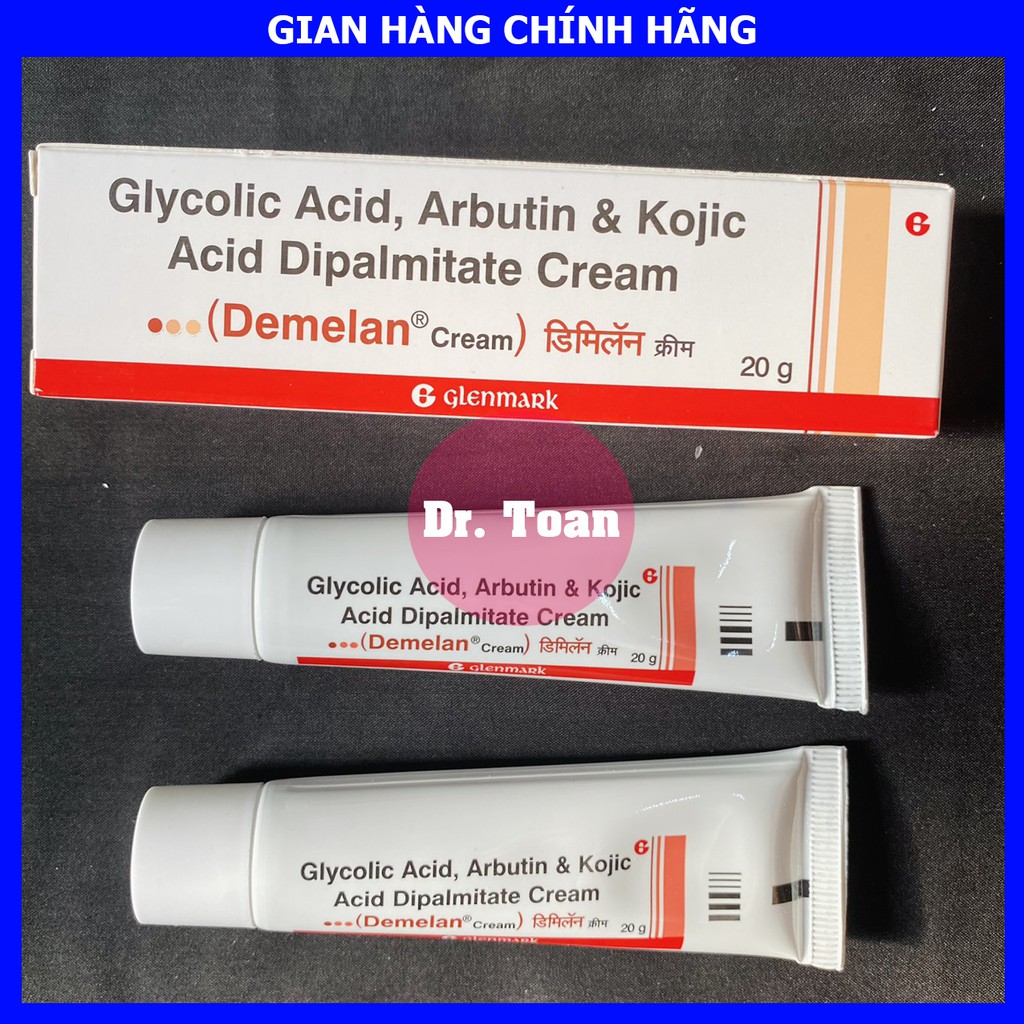 Demelan Ấn độ  kem 5% arbutin và 2% kojic acid - dưỡng trắng sáng da, giảm mờ thâm nám
