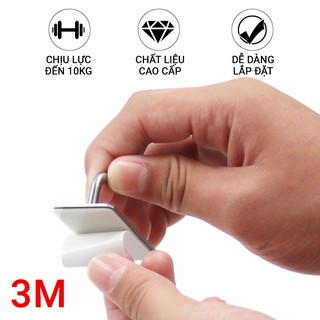 Móc Treo Đồ INOX 304 Keo 3M Siêu Dính Dán Tường Gạch, Men, Kính