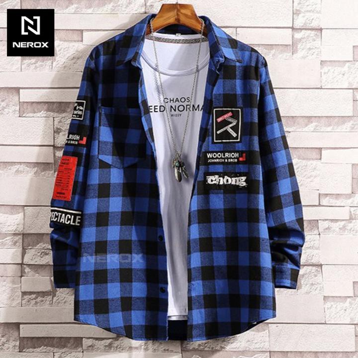 Áo khoác sơ mi caro NER - AKC - 305, áo sơ mi unisex – NEROX