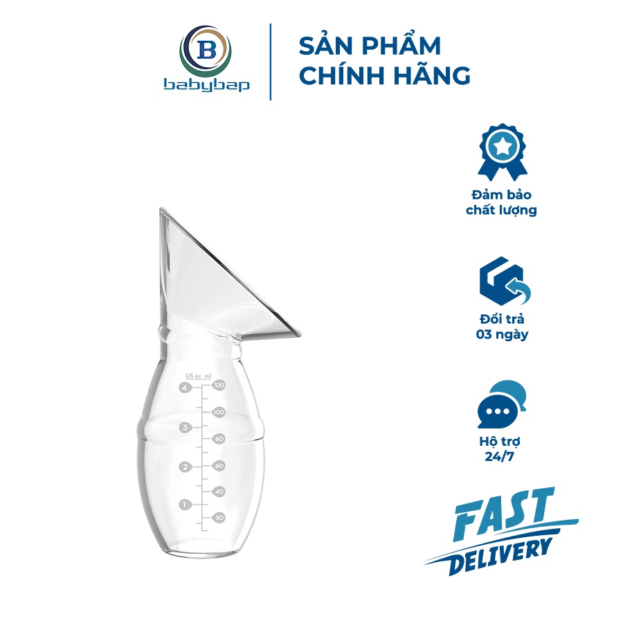 Combo Bộ Hút Sữa Mẹ Bằng Silicone Kèm Theo 1 Bình Sữa Dr Brown_s Cổ Rộng