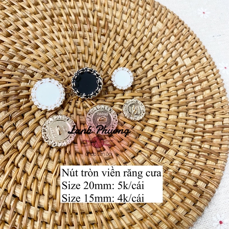 Nút Tròn Viền Răng Cưa (1cái)