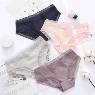 Quần lót nữ cotton viền ren