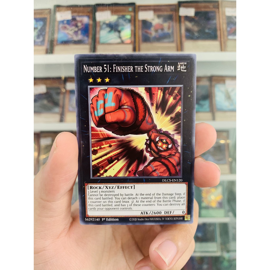 Thẻ Bài Lẻ YugiOh! Mã DLCS-EN120 - Number 51: Finisher the Strong Arm - Common - 1st Edition