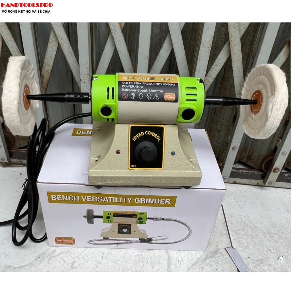 125mm Máy đánh bóng 2 đầu Bench Versatility Grinder BG-3107