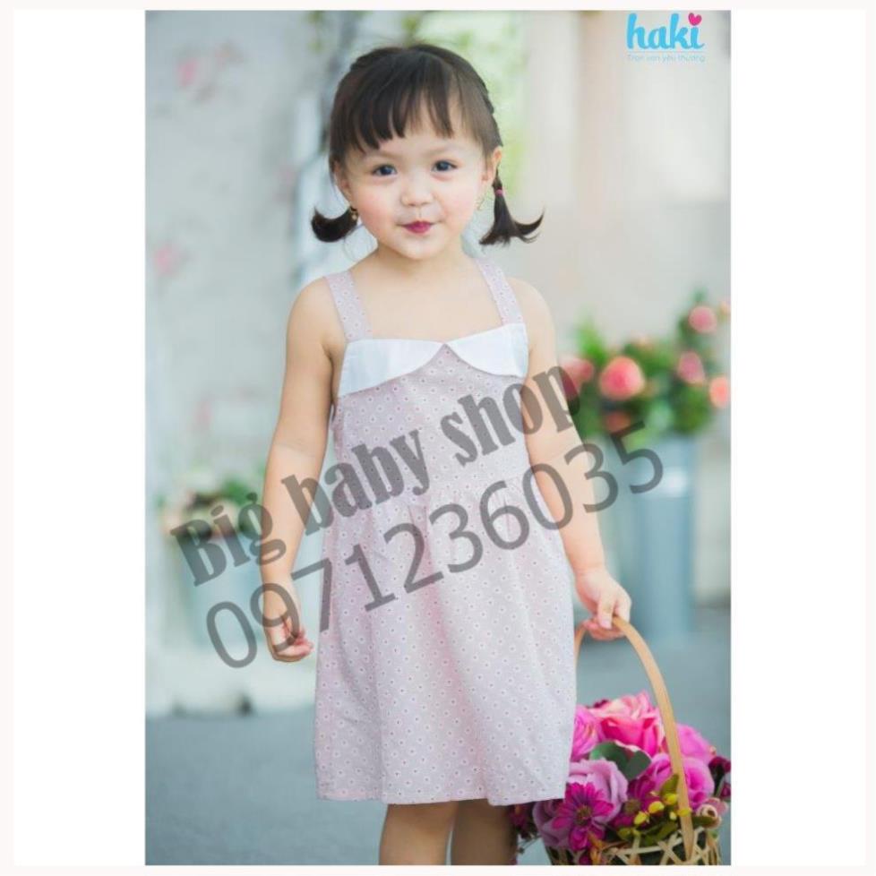 Váy bé gái-Váy cúp ngực HAKI - Hoa cúc hồng -HK482.2