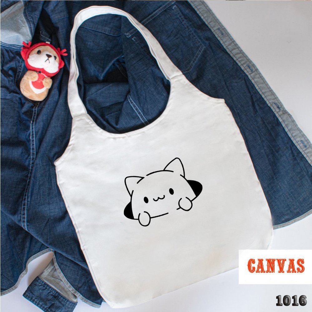 Túi Đeo Vai Vải Canvas Chuột Hamster Dễ Thương 1016 479 Thời Trang Hàn Quốc Cực Đẹp