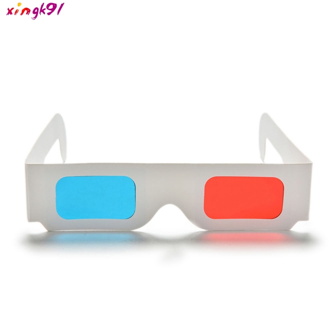 Set 10 mắt kính 3D Anaglyph đỏ xanh dương dành cho xem phim