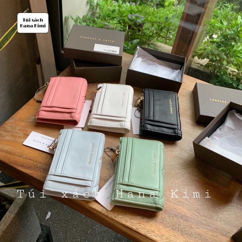 Ví bóp nữ mini gấp đôi trần ô FULL HỘP