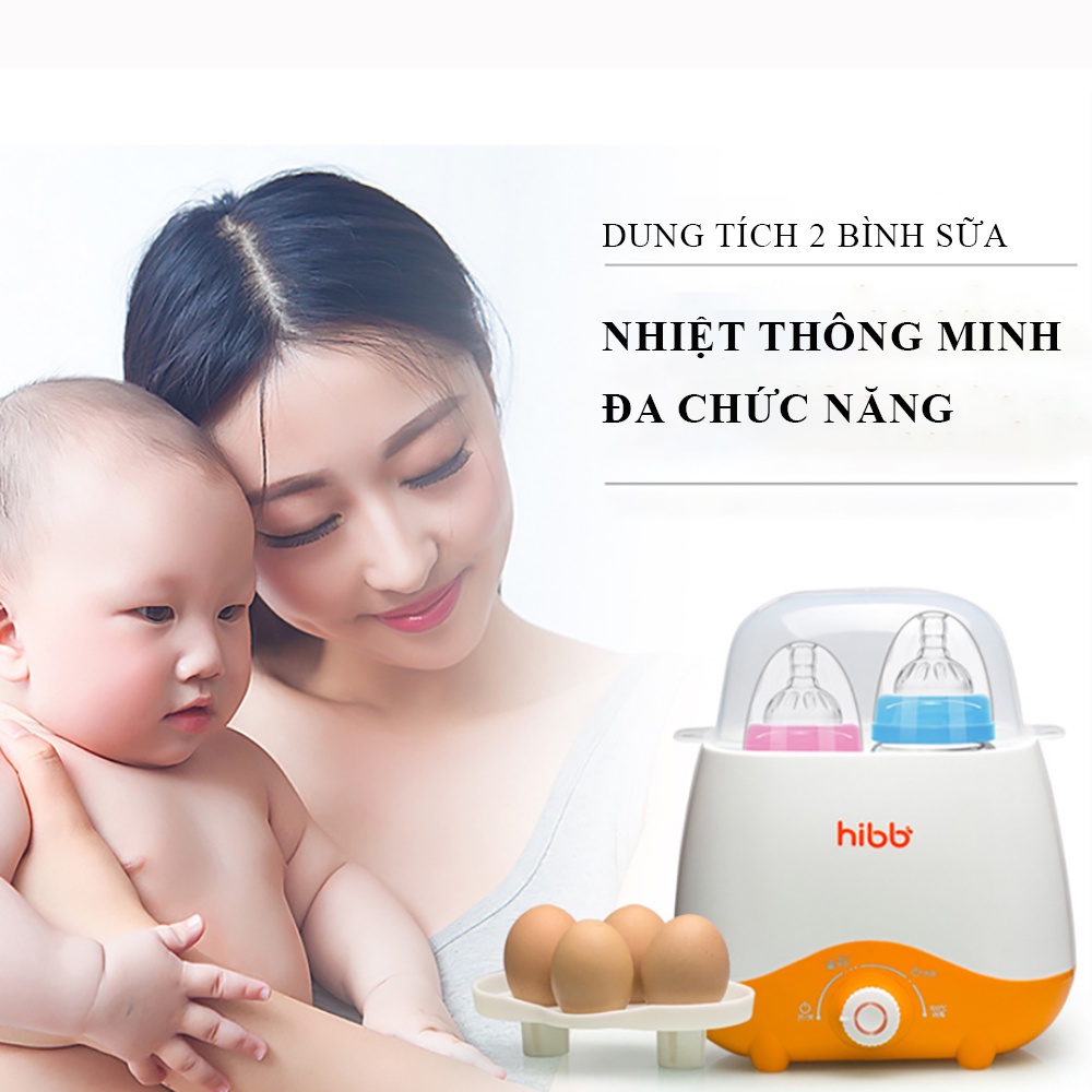 Máy hâm sữa HIBB, máy tiệt trùng bình sữa, máy ủ sữa và hâm nóng thức ăn cho bé - Bảo hành 12 tháng