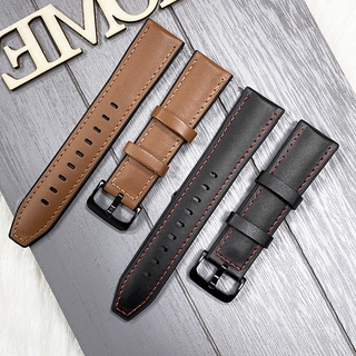 SAMSUNG HAYLOU XIAOMI Dây Da Thay Thế 20mm Cho Đồng Hồ Huawei Gear S3 Amazfit GTR 47mm 22mm