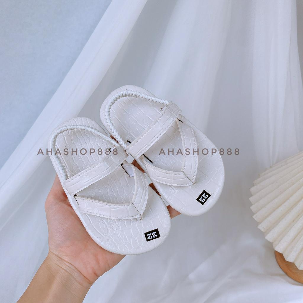Dép Sandal Da Vân Sần Xỏ Ngón Quai Ngang Sành Điệu Cho Bé Gái 2-7 Tuổi K054