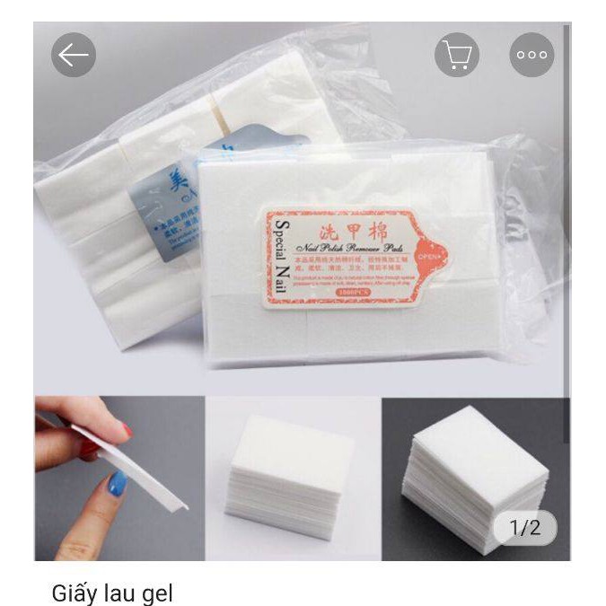 Giấy chùi gel, giấy lau gel bịch lớn