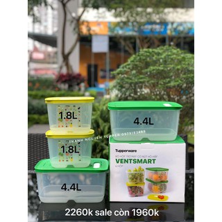 Bộ hộp trữ mát Tupperware Vensmart 4 hộp