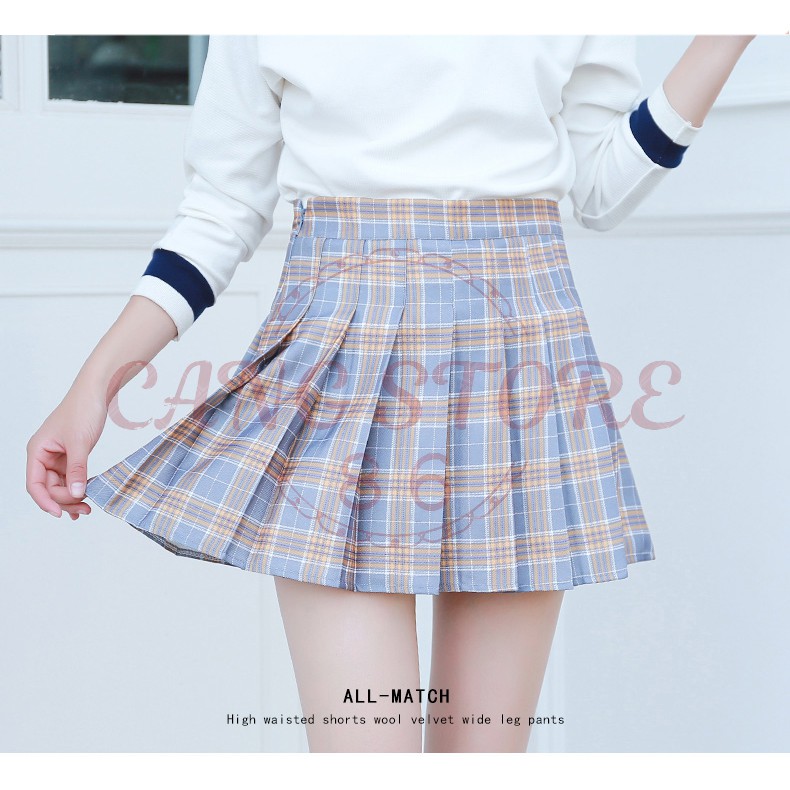 [Hàng sẵn] Chân váy Tennis caro hàng Quảng Châu loại 1 Chân váy tennis chữ A dáng ngắn thiết kế xếp ly hàng Quảng Châu | BigBuy360 - bigbuy360.vn