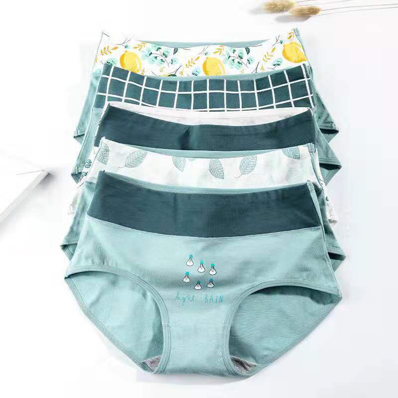 Quần lót gen bụng cạp cao thoáng mát, quần lót cotton họa tiết dễ thương | BigBuy360 - bigbuy360.vn