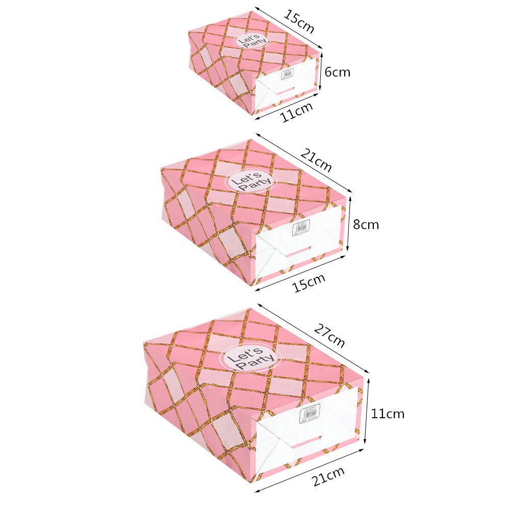 Túi giấy kraft đựng quà in họa tiết hoa có tay cầm cho tiệc cưới/sinh nhật