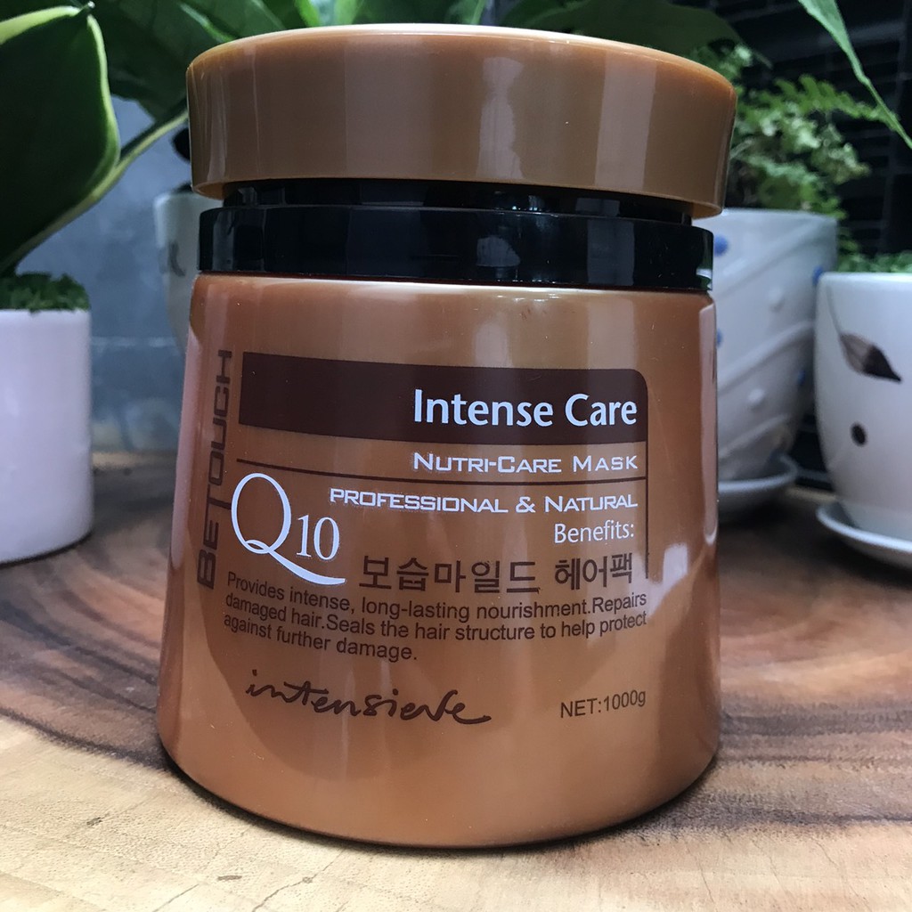 Kem HẤP Ủ Tóc cao cấp Be Touch Q10 Intense Care Nutri Care Mask Q10 (Hàn Quốc) 1000g
