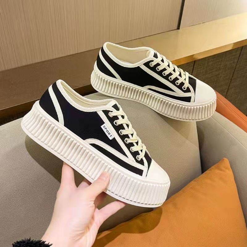 Hàng Có Sẵn Giày Canvas Đế Dày Phong Cách Mới Mùa Hè Bán Chạy Dễ Phối Đồ Có Hương Thơm Nhỏ Cho Nữ