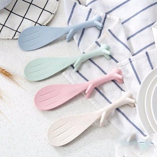 Muỗng thìa xới cơm lúa mạch hình con sóc