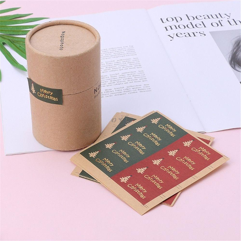 HECCEH Set 50 Miếng Dán Trang Trí Giáng Sinh Đẹp Mắt