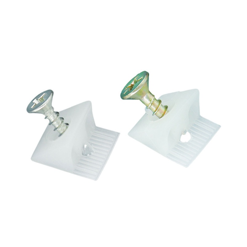 Set 50 Miếng Chêm Cố Định Góc Tủ Bằng Nhựa Kèm Ốc Vít Chuyên Dụng