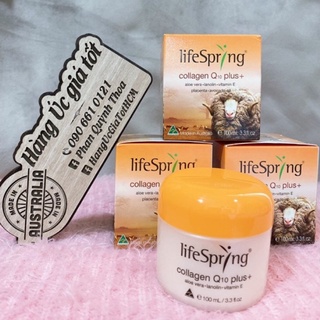 Kem nhau thai cừu LifeSpring Collagen Q10 Plus Giúp Mờ Thâm Nám 100ml của Úc
