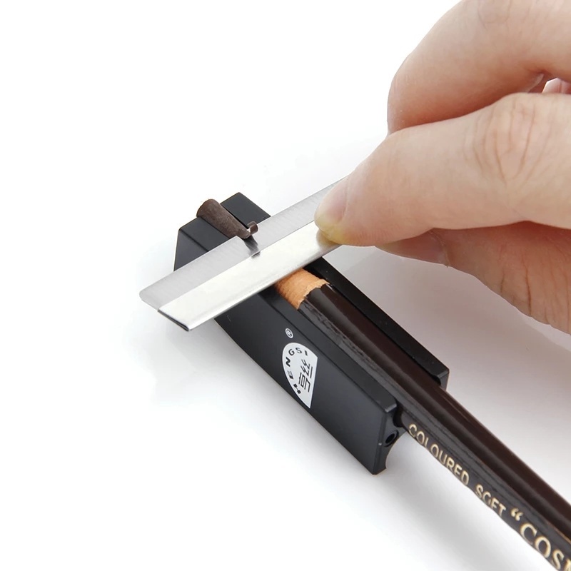 [Hàng mới về] Đồ gọt bút chì kẻ lông mày 2 trong 1 thiết kế hình mỏ vịt