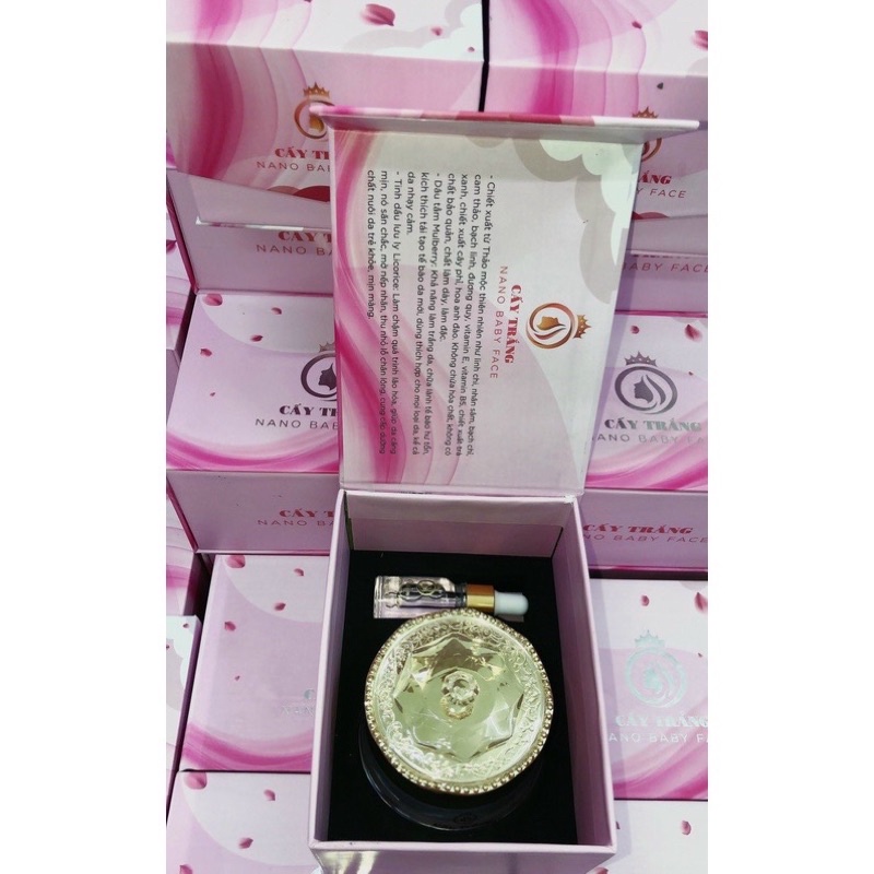 Cấy Trắng NANO BABY FACE Trắng Da, Mờ Nám, Căng Bóng Da Dùng Cho Cá Nhân Và Spa