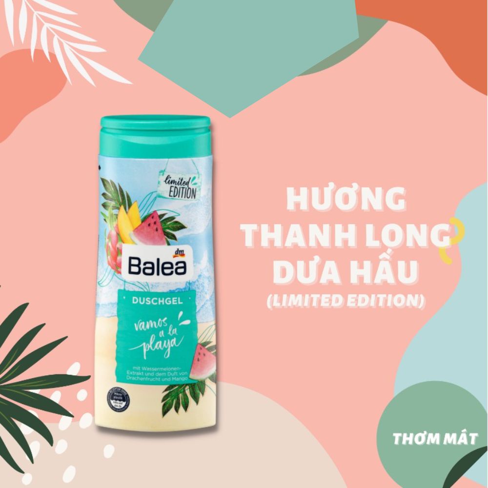 Sữa tắm trắng da Balea Đức 300ml cấp ẩm, da sáng, căng mịn, hương thơm lâu - Gemizy Shop