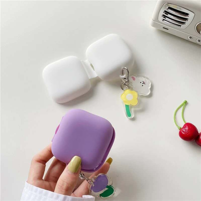 Vỏ Bảo Vệ Hộp Sạc Tai Nghe Không Dây samsung galaxy buds live & buds fe Phong Cách Hàn Quốc Dễ Thương