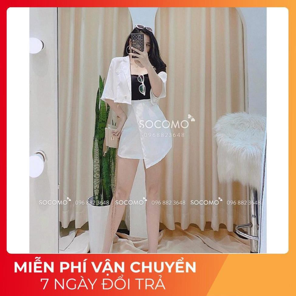 [ 𝐅𝐑𝐄𝐄 𝐒𝐇𝐈𝐏 ] Set Croptop Tuyết Mưa Mix Chân Váy Lệch