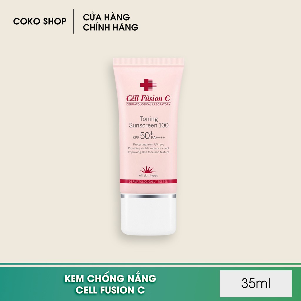 Kem chống nắng Cell Fusion C màu hồng 35ml