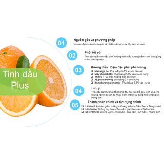 Tinh dầu cam ngọt cao cấp