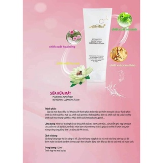 SỮA RỬA MẶT PUDERMA ADVANCED REFRESHING CLEANSING FOAM (MỸ PHẨM HÀN QUỐC NHẬP KHẨU CHÍNH NGẠCH)