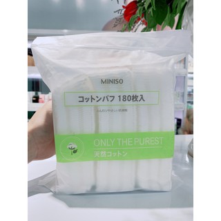 Bông tẩy trang Miniso 180 miếng Nhật