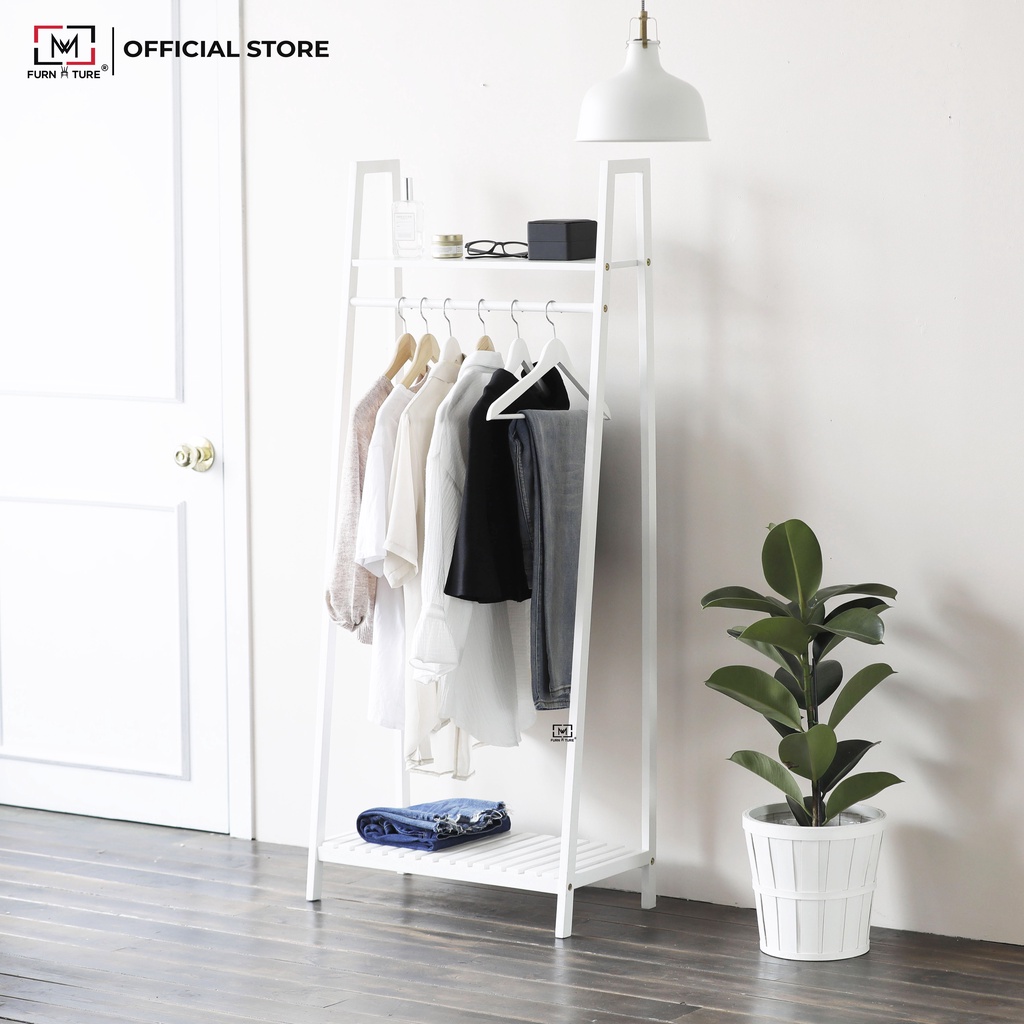 Giá treo đồ hình thang hàn quốc - Ladder hanger thương hiệu MW FURNITURE - Nội thất căn hộ