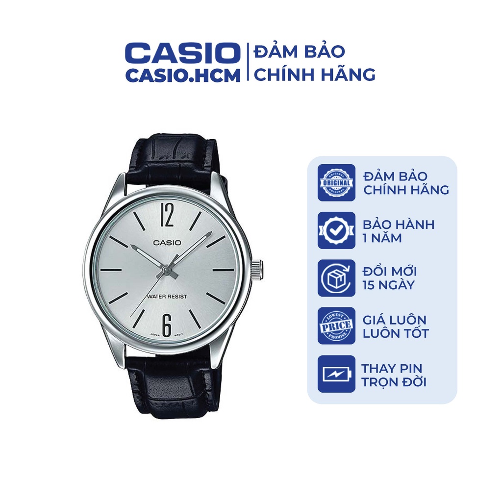 Đồng hồ nam Casio chính hãng MTP/LTP-V005L-7B