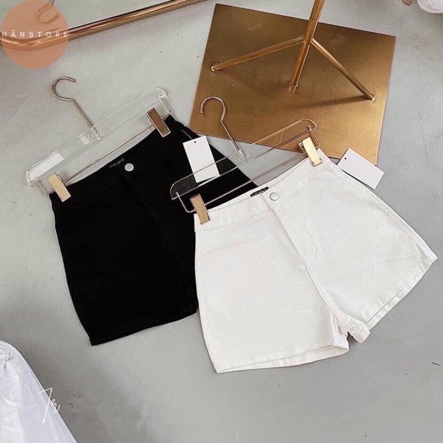 Free ship_Quần đùi lưng cao 1 nút